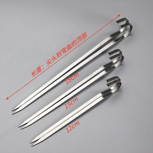 正品304电烤箱签子羊肉串挂钩烧烤签家用烤肉空气炸锅电烤炉短签 商品图2