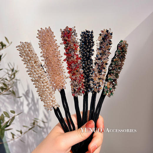 水晶盘发器丸子头盘发神器网红2022新款夏天懒人编发造型蓬松挽发 商品图9