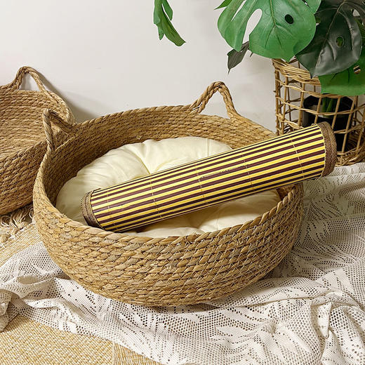 猫窝四季通用冬季保暖猫抓板藤编宠物猫冬天猫猫用品布偶猫窝耐脏 商品图5