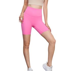 【3~5天发货】跃牌【美度空间】系列无尺码瑜伽短裤女裸感无T线健身三分裤高弹紧身瑜伽骑行裤SK1560