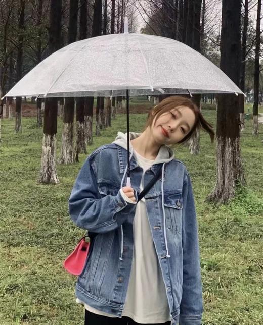 江疏影同款牛仔外套可拆卸棉帽牛仔单宁牛仔服 商品图9