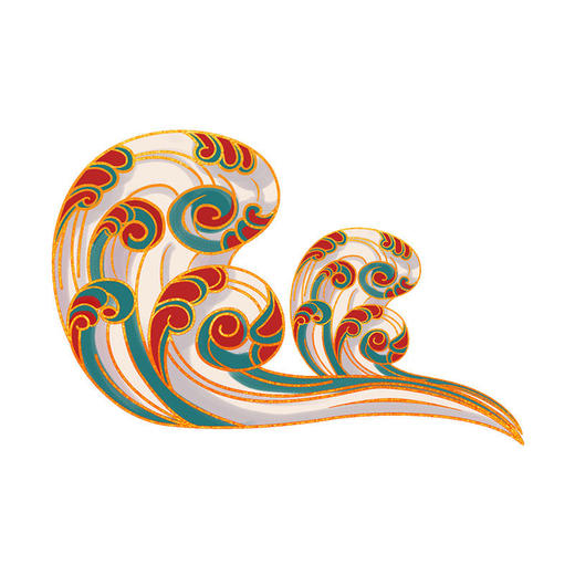 祥云金边国潮平安吉祥反光车贴笔记本电动摩托车身贴后窗玻璃贴 商品图4