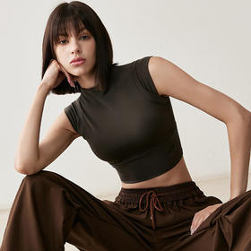 跃牌【禅语梵心系列】一体式运动内衣防震高强度跑步文胸瑜伽服性感健身上衣背心  WX2325（带胸垫）