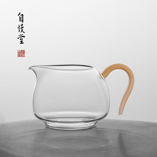自慢堂 中自慢 珠光 新款高硼硅玻璃公道杯中号容量泡茶分茶专用茶具 商品图0