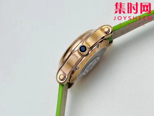 萧邦快乐钻系列机械腕表 快乐钻（HAPPY DIAMONDS）表盘直径 中号30mm五钻款 新款苹果绿 商品图4