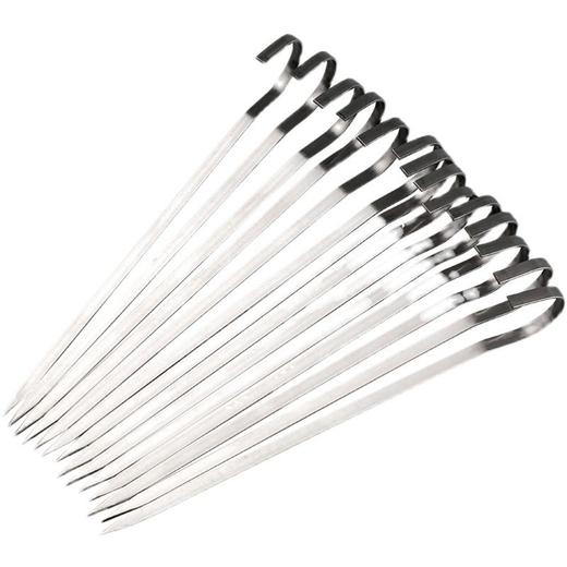 304不锈钢吊炉签子烤箱羊肉串烤肉串挂钩空气炸锅9字签子 商品图5