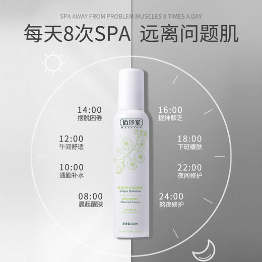 【清爽控油收缩毛孔❗️补水保湿喷雾】喷洒保湿，妆容更持久。清新爽肤，水润不油腻，让肌肤焕发自然光彩葡萄籽补水保湿喷雾 清爽控油收缩毛孔爽肤水保湿水化妆水 商品图3