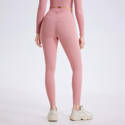 跃牌【禅语梵心系列】无尴尬线高腰缩褶口袋云感瑜伽裤 CK2422 商品图3