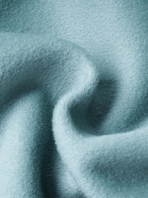 米思阳2025冬季新款简约大方毛呢外套纯色双面呢100%羊毛大衣0953 商品图3