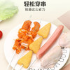 不锈钢扁签加厚 户外烧烤针羊肉串烤肉签子钢签铁签配件工具家用 商品缩略图3
