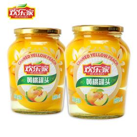 欢乐家速食黄桃水果罐头900g