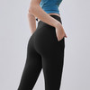 跃牌【禅语梵心系列】高腰提臀瑜伽裤口袋塑形罗纹紧身九分裤 CK2375 商品缩略图8