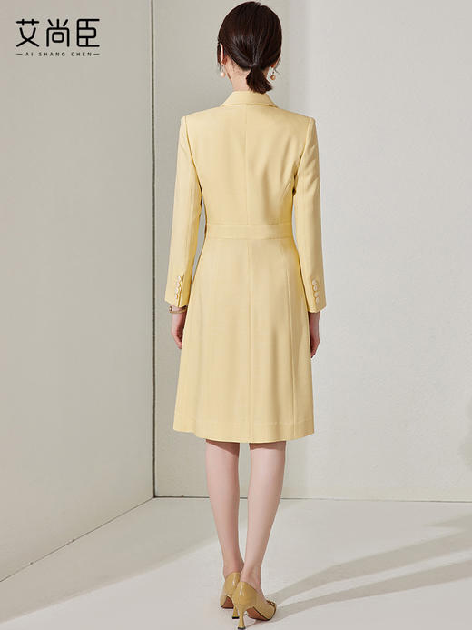 艾尚臣高级感西装连衣裙女秋季职业装气质女神范裙子主持人上镜装 商品图4