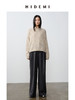 HIDEMI 意大利羊驼毛粗纺粗针松弛感极简宽松大毛衣 商品缩略图0