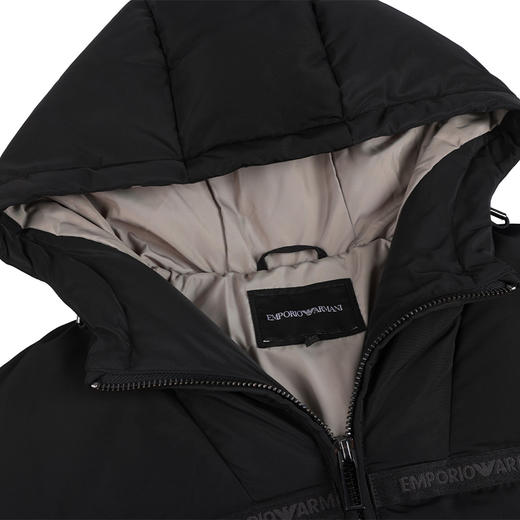 【超惠秒】Emporio Armani 男士连帽抗寒保暖白鸭绒羽绒服11673 商品图4