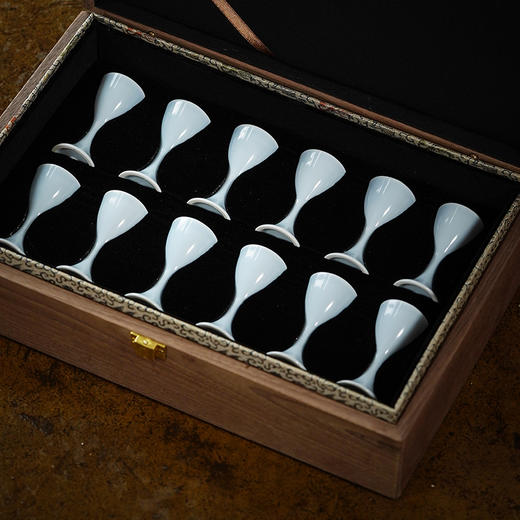 龙德堂陶艺  翠玉酒杯(玉汝釉)12只  (库存咨询客服) 商品图4