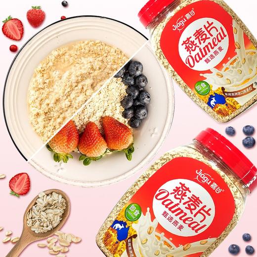 嘉谷甄选即食燕麦片1000g 冲饮谷物 即食代餐营养早餐纯燕麦 【保质期至24年4月】1000g罐装 商品图2