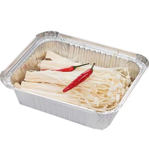 锡纸盒烧烤耐高温批发家用带盖长方形一次性明火加厚烤鱼空气炸锅 商品图7