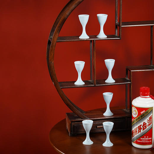 龙德堂陶艺  翠玉酒杯(玉汝釉)12只  (库存咨询客服) 商品图2