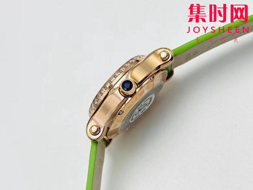 萧邦快乐钻系列机械腕表 快乐钻（HAPPY DIAMONDS）表盘直径 中号30mm五钻款 新款苹果绿 商品图4