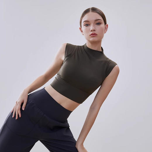 跃牌【禅语梵心系列】一体式运动内衣防震高强度跑步文胸瑜伽服性感健身上衣背心  WX2325（带胸垫） 商品图2