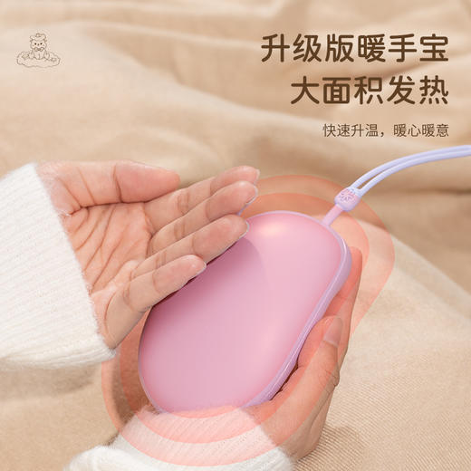 【随时随地提供舒适温暖❗️网红新款暖手宝】夜灯功能更了浪漫的氛围，无需繁琐操作，USB充电便携式设计，礼品USB充电小夜灯便携式萌宠卡通迷你暖宝宝新年礼盒年货礼盒 商品图2