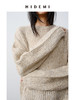 HIDEMI 意大利羊驼毛粗纺粗针松弛感极简宽松大毛衣 商品缩略图4