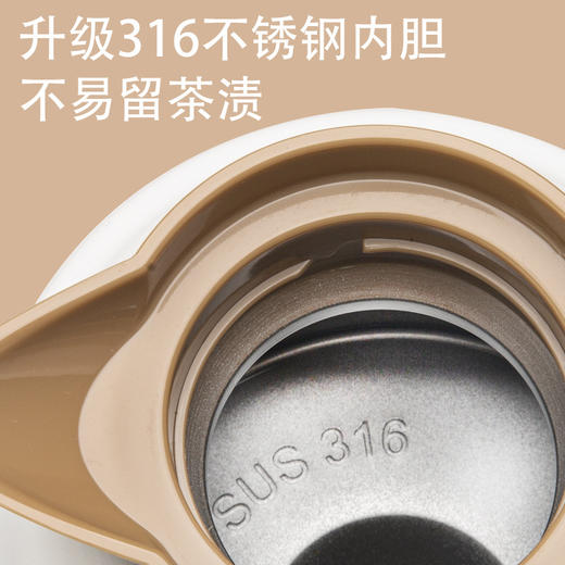 【日用百货】- 316不锈钢大容量简约便携家用茶水分离保温水壶 商品图1