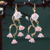 超仙古风十二花神耳环女长款流苏汉服耳坠荷花桃花国风耳饰耳夹 商品缩略图5