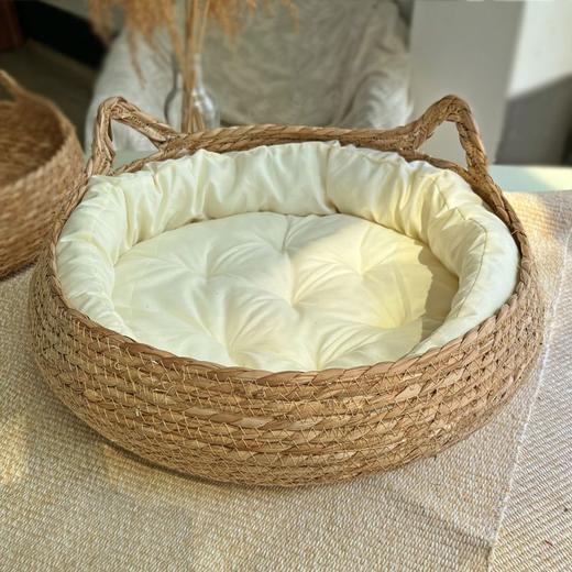 猫窝四季通用冬季保暖猫抓板藤编宠物猫冬天猫猫用品布偶猫窝耐脏 商品图0