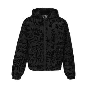 【特惠秒】Versace 范思哲 男士字母植绒涂鸦白鸭绒羽绒服外套 11690