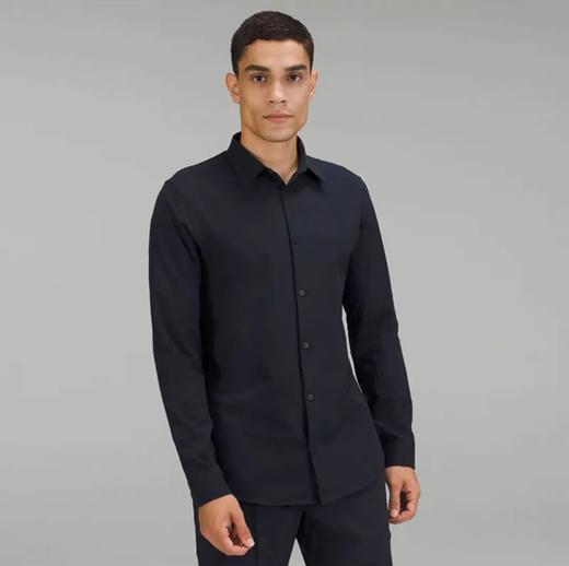 露露同款New Venture男士户外运动修身款长袖衬衫 商品图2