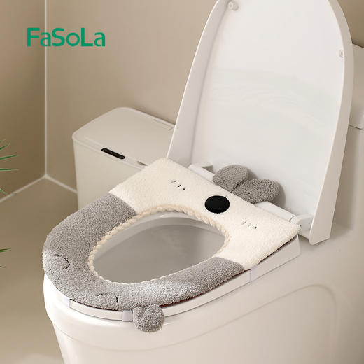 FaSoLa马桶垫四季通用坐便套马桶圈可水洗卡通可爱冬季加厚坐垫套 商品图3