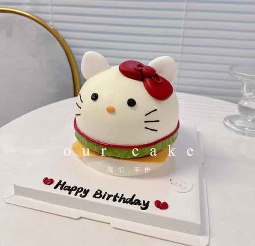 微加高kitty/猪/兔/汉堡卡通蛋糕-低糖处理无添加 商品图7