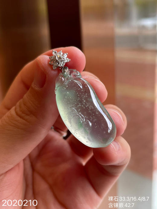 玻璃种木那飘翠福袋吊坠    69999【2020210】 商品图1