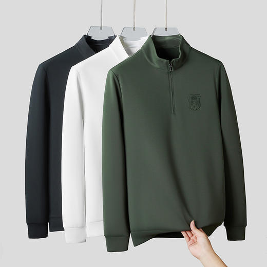 【一口价】【新款DDP】大依优型大码立领长袖卫衣加肥加大肥佬休闲商务宽松透气上衣秋装打底 商品图1