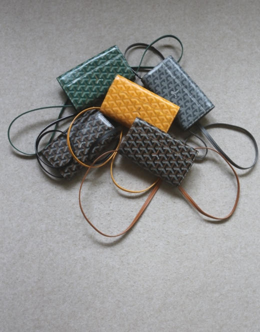 夺命连环催 都很哇塞 哈！Goya Varenne 帆布+涂层 钱包式的 斜跨包 5色入 商品图0