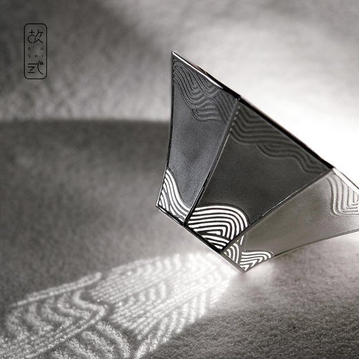 故式无边山度茶落·足银999·独家原创设计 商品图1