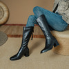 复古百搭，纯色高跟长靴PS2072 商品缩略图8