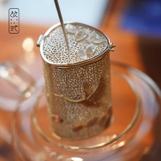 故式松风鹤鸣银茶格·纯银999·独家原创设计 商品图4