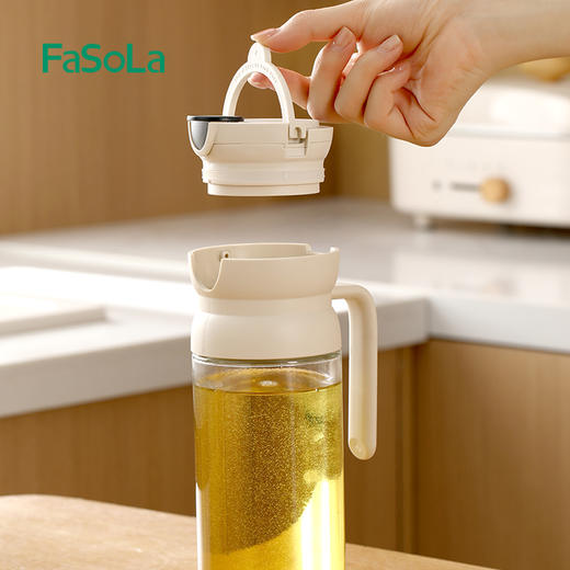 FaSoLa玻璃油壶家用厨房自动开合大容量油壶酱油醋调料瓶重力油瓶 商品图10