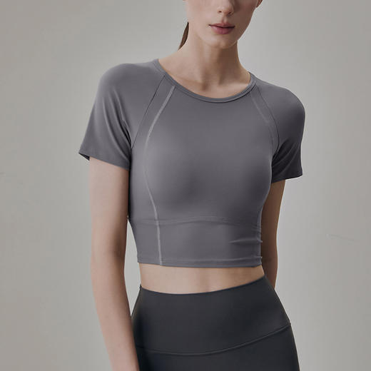 跃牌【周游世界系列】 跑步运动上衣外穿普拉提训练健身衣瑜伽短袖 TP0610 商品图5
