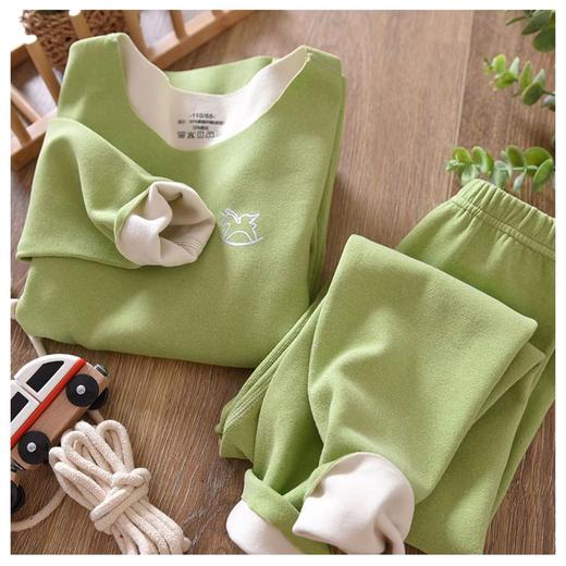 【两套只要49.9元】儿童双面绒无痕保暖内衣磨毛加绒保暖套装秋冬 商品图1