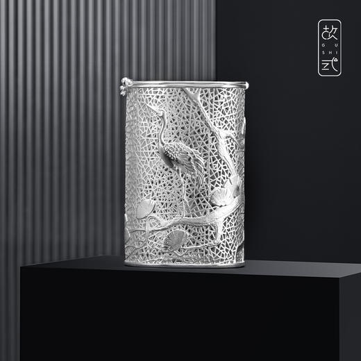 故式松风鹤鸣银茶格·纯银999·独家原创设计 商品图2