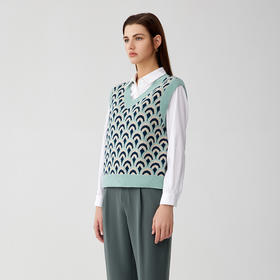 【V领无袖羊绒衫】羊绒世家秋冬新品女士100%山羊绒内搭保暖毛衣