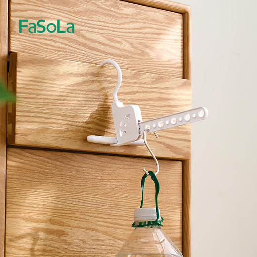 FaSoLa折叠晾衣架便携式旅游酒店出差神器晾晒挂架多功能五孔衣架 商品图11