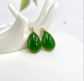 碧玉吊坠-水滴全包