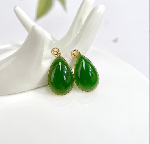 碧玉吊坠-水滴全包 商品图0