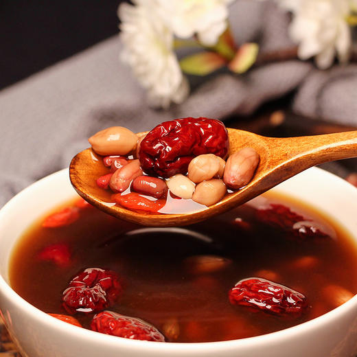 【五红齐聚！食养古方五红汤】五红食方，滋补暖身，每天一碗，元气满满！好气色不用妆，红枣红枸杞红糖红豆红花生，传统配方配比，不掺杂！女生姨妈产前产后原材料汤茶包健康 商品图3