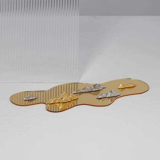 故式金山银山招财摆件 开门见山搁置  茶道配件 商品图3